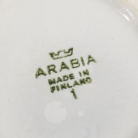 Arabia of Finland Blue Rose Sugar Bowl and Lid vintage - Picture 11 of 11